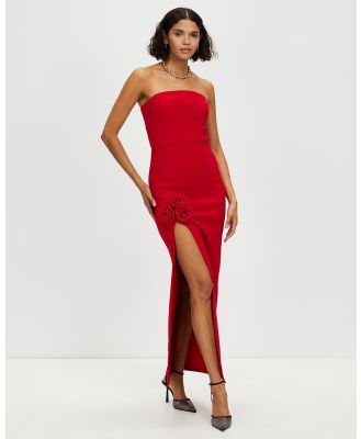 Romance by Honey and Beau - Strapless Maxi Dress - Dresses (Red) Strapless Maxi Dress
