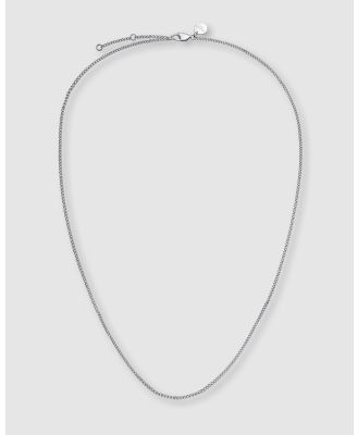 Rosefield - Flat Curb Necklace - Jewellery (Silver) Flat Curb Necklace