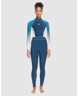 Roxy - 3 2mm Roxy Rise   Back Zip Wetsuit For Women - Swimwear (IODINE BLUE) 3-2mm Roxy Rise   Back Zip Wetsuit For Women