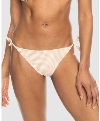 Roxy - Gingham   Cheeky Bikini Bottoms For Women - Bikini Bottoms (PORCINI) Gingham   Cheeky Bikini Bottoms For Women