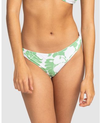 Roxy - Og Roxy   Moderate Bikini Bottoms For Women - Bikini Bottoms (ZEPHYR GREEN OG ROXY SMALL) Og Roxy   Moderate Bikini Bottoms For Women