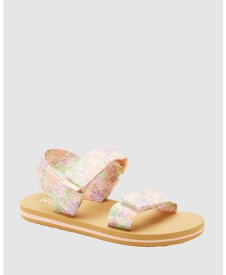 Roxy - Roxy Cage   Sandals For Girls - Flats (MULTI 2) Roxy Cage   Sandals For Girls