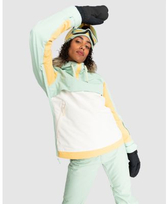 Roxy - Shelter   Technical Snow Jacket For Women - Snow Sports (CAMEO GREEN) Shelter   Technical Snow Jacket For Women