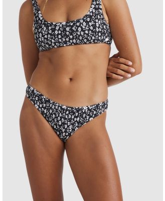 Roxy - Tropical Oasis   Smock Bikini Bottoms For Women - Bikini Bottoms (ANTHRACITE TROPICAL OASIS) Tropical Oasis   Smock Bikini Bottoms For Women