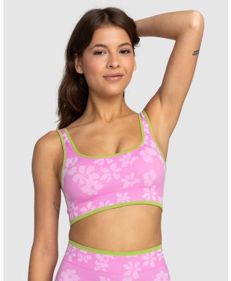 Roxy - Womens Chill Out Low Support Sports Bra - Sports Bras & Crops (OPERA MAUVE) Womens Chill Out Low Support Sports Bra