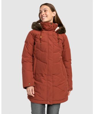 Roxy - Womens Ellie Warmlink Winter Jacket With Heating Panel - Coats & Jackets (SMOKED PAPRIKA) Womens Ellie Warmlink Winter Jacket With Heating Panel
