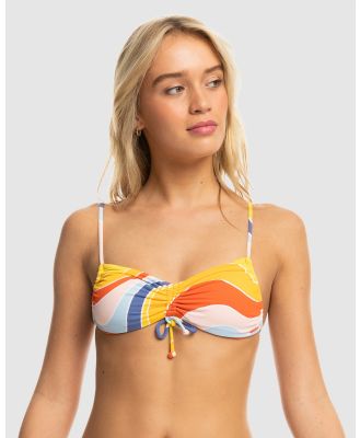 Roxy - Womens Palm Cruz Bralette Bikini Top - Bikini Tops (TIGER LILY CRUZ) Womens Palm Cruz Bralette Bikini Top
