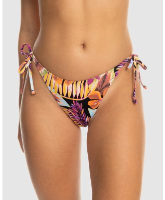 Roxy - Womens Printed Beach Classics Cheeky Bikini Bottoms - Bikini Bottoms (ANTHRACITE HOT TROPICS SWIM AX) Womens Printed Beach Classics Cheeky Bikini Bottoms