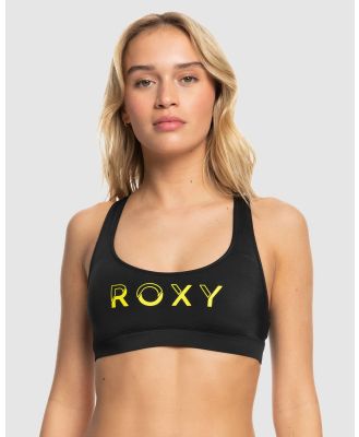 Roxy - Womens Roxy Active Bralette Bikini Top - Bikini Tops (ANTHRACITE) Womens Roxy Active Bralette Bikini Top