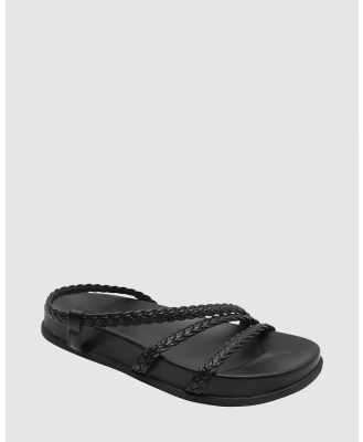 Roxy - Womens Ymani Sandals - Flats (BLACK) Womens Ymani Sandals