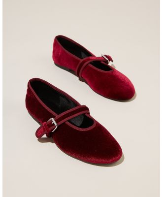 Rubi - Amy Round Mary Jane Ballet - Flats (RED) Amy Round Mary Jane Ballet