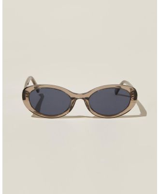 Rubi - Carter Oval Sunglasses - Sunglasses (Black) Carter Oval Sunglasses