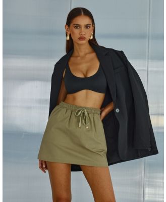 Runaway the Label - Hollis Mini Skirt - Skirts (Green) Hollis Mini Skirt