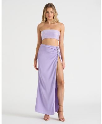Runaway the Label - The Draped Skirt - Skirts (Lilac) The Draped Skirt