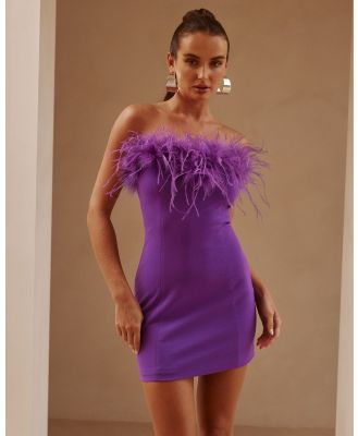 Runaway the Label - Valentina Mini Dress - Dresses (Purple) Valentina Mini Dress