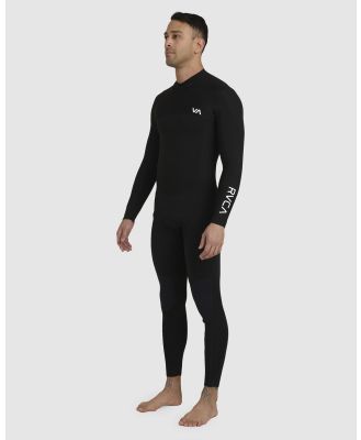 RVCA - 3 2 Balance Back Zip Fullsuit - Wetsuits (BLACK) 3-2 Balance Back Zip Fullsuit