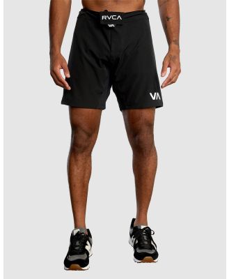 RVCA Sport - Fight Scrapper Elastic Walkshorts 15 - Shorts (BLACK) Fight Scrapper Elastic Walkshorts 15