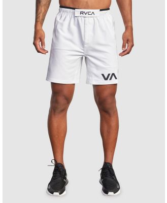 RVCA Sport - Grappler Elastic Walkshorts 17 - Shorts (WHITE) Grappler Elastic Walkshorts 17