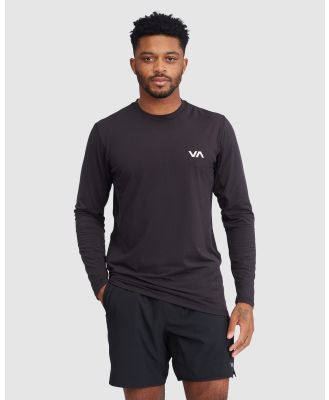RVCA Sport - Sport Vent Long Sleeve T Shirt - Long Sleeve T-Shirts (BLACK) Sport Vent Long Sleeve T Shirt