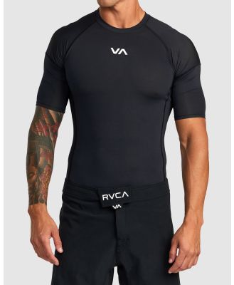 RVCA Sport - Va Sport Short Sleeve Rashguard - Compression Tops (BLACK) Va Sport Short Sleeve Rashguard