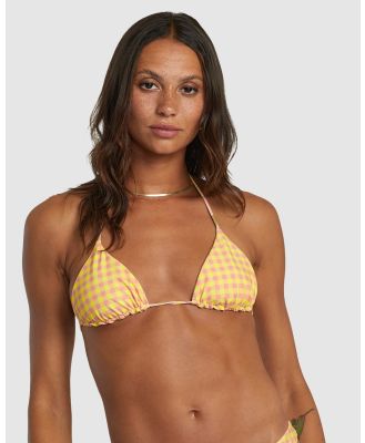 RVCA - Sunkissed Slide Reversible Triangle Bikini Top - Swimwear (LILIKOI) Sunkissed Slide Reversible Triangle Bikini Top