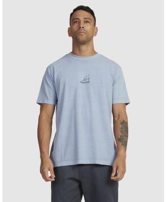 RVCA - Thorn   Relaxed T Shirt For Men - Tops (ICE BLUE) Thorn   Relaxed T Shirt For Men
