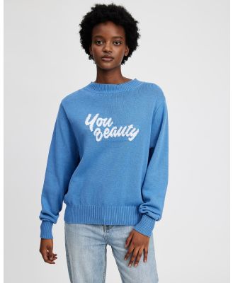 Ryder - You Beauty Sweater - Jumpers & Cardigans (Blue) You Beauty Sweater
