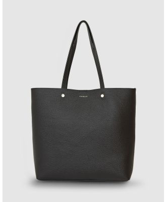 Saben - Carter Leather Tote - Handbags (Black) Carter Leather Tote