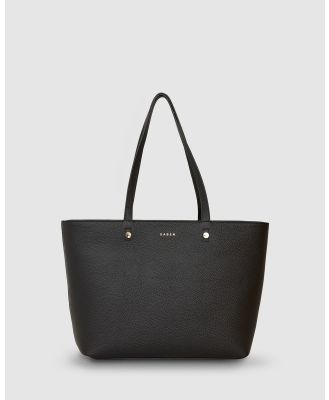 Saben - Tilbury Leather Tote - Handbags (Black + Pink Chain Print) Tilbury Leather Tote