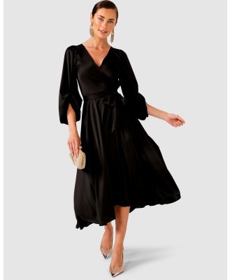 SACHA DRAKE - Dimmi Wrap Dress - Dresses (Black) Dimmi Wrap Dress