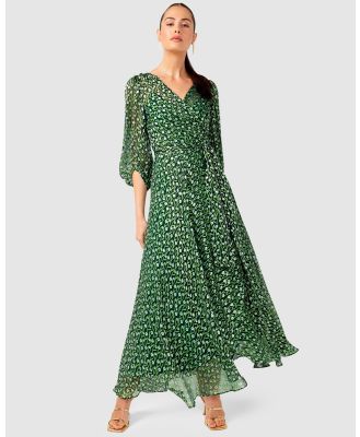 SACHA DRAKE - Wonderland Midi Dress - Dresses (Emerald Poppy) Wonderland Midi Dress
