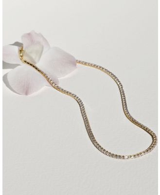 SAINT VALENTINE - Aspen Tennis Necklace   Gold - Jewellery (Gold) Aspen Tennis Necklace - Gold