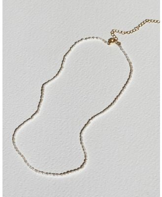 SAINT VALENTINE - Fine Pearl Necklace   Gold - Jewellery (Gold) Fine Pearl Necklace - Gold