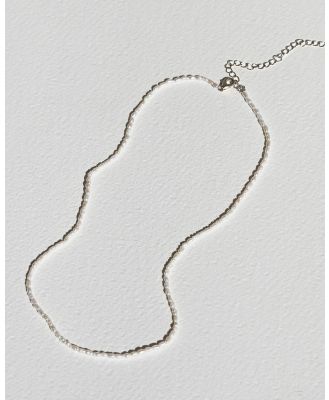 SAINT VALENTINE - Fine Pearl Necklace   Silver - Jewellery (Silver) Fine Pearl Necklace - Silver