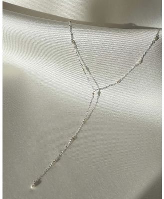 SAINT VALENTINE - Marais Pearl Lariat Necklace   Silver - Jewellery (Silver) Marais Pearl Lariat Necklace - Silver