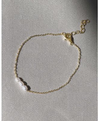SAINT VALENTINE - Mini Pearl Bracelet   Gold - Jewellery (Gold) Mini Pearl Bracelet - Gold