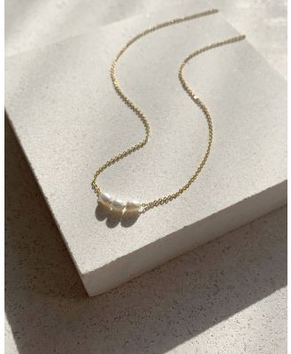 SAINT VALENTINE - Mini Pearl Necklace   Gold - Jewellery (Gold) Mini Pearl Necklace - Gold