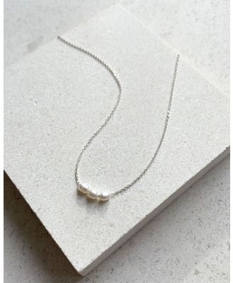 SAINT VALENTINE - Mini Pearl Necklace   Silver - Jewellery (Silver) Mini Pearl Necklace - Silver