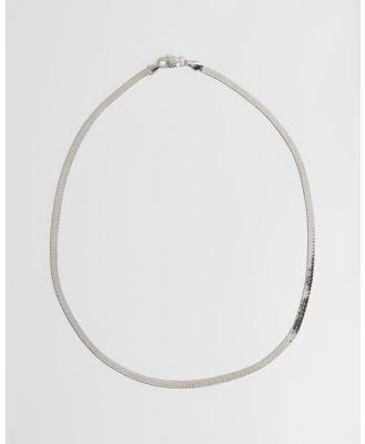 SAINT VALENTINE - Sphinx 3mm Snake Chain Necklace   Silver - Jewellery (Silver) Sphinx 3mm Snake Chain Necklace - Silver