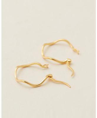 SAINT VALENTINE - Vera Wave Hoops   Gold - Jewellery (Gold) Vera Wave Hoops - Gold