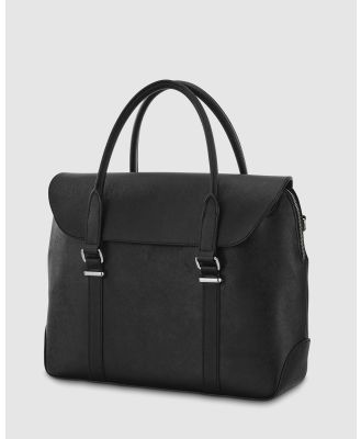 Samsonite - Women Executive Leather Convertible Brief - Bags (Black) Women Executive Leather Convertible Brief