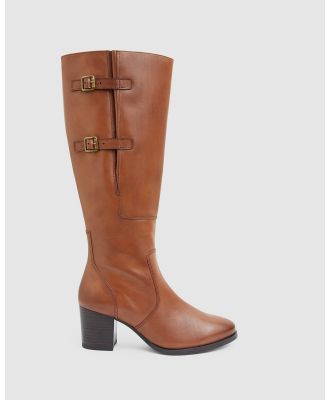 Sandler - Dictate - Knee-High Boots (MID BROWN) Dictate