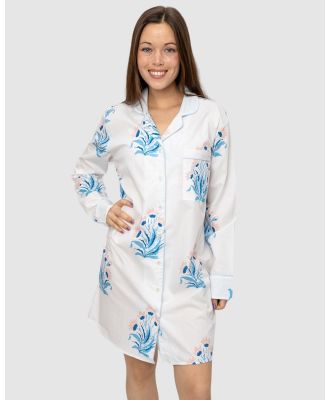 Sant And Abel - Women's Nathan Turner Hillhouse Night Shirt - Sleepwear (Blue) Women's Nathan Turner Hillhouse Night Shirt