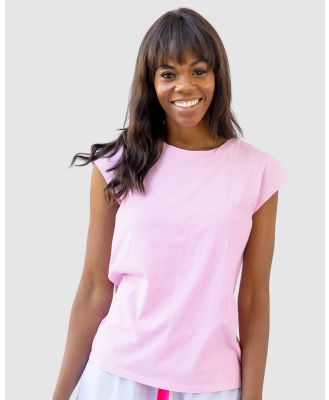 Sant And Abel - Women's Pink Jersey T Shirt - Sleepwear (Pink) Women's Pink Jersey T-Shirt