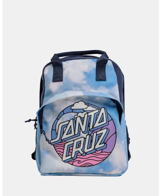 Santa Cruz - ALT Cliff View Dot Backpack   Teens - Backpacks (Blue Tie Dye) ALT Cliff View Dot Backpack - Teens