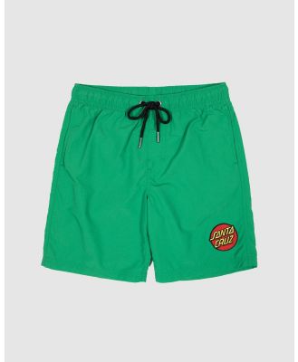 Santa Cruz - Classic Dot Cruzier Shorts   Teens - Shorts (Green) Classic Dot Cruzier Shorts - Teens
