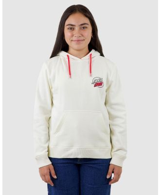 Santa Cruz - Mushroom Wave Dot Splice Hoodie   Teens - Hoodies (Cream) Mushroom Wave Dot Splice Hoodie - Teens