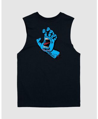 Santa Cruz - Opus Screaming Hand Muscle   Teens - T-Shirts & Singlets (Black) Opus Screaming Hand Muscle - Teens