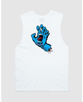 Santa Cruz - Opus Screaming Hand Muscle   Teens - T-Shirts & Singlets (White) Opus Screaming Hand Muscle - Teens