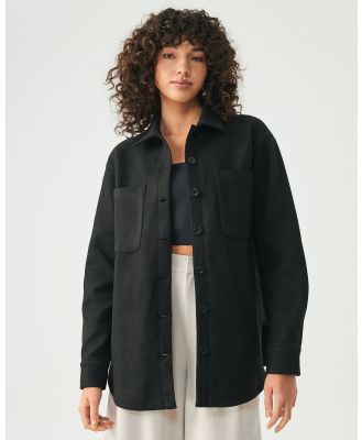 Savel - Meg Shacket - Coats & Jackets (Black) Meg Shacket